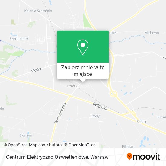 Mapa Centrum Elektryczno Oswietleniowe