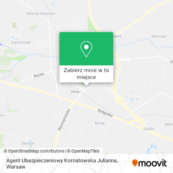 Mapa Agent Ubezpieczeniowy Kornatowska Julianna