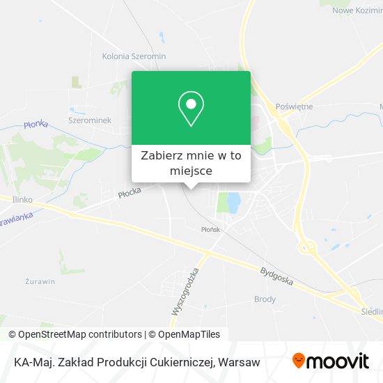 Mapa KA-Maj. Zakład Produkcji Cukierniczej