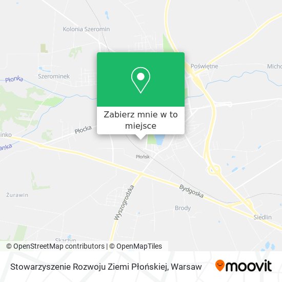 Mapa Stowarzyszenie Rozwoju Ziemi Płońskiej