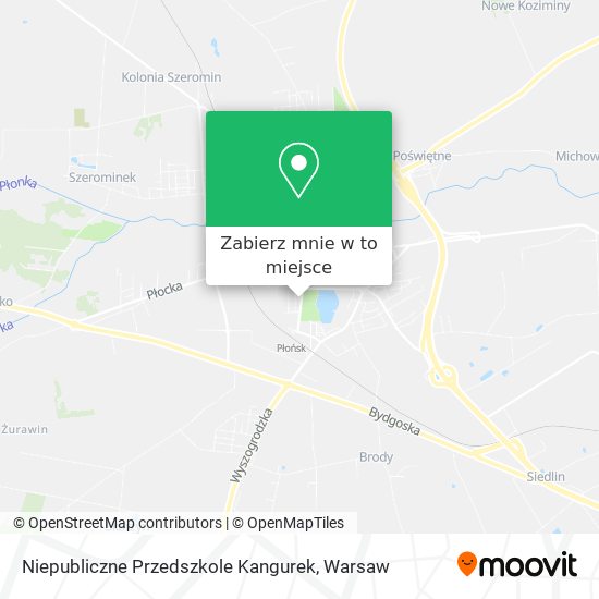 Mapa Niepubliczne Przedszkole Kangurek