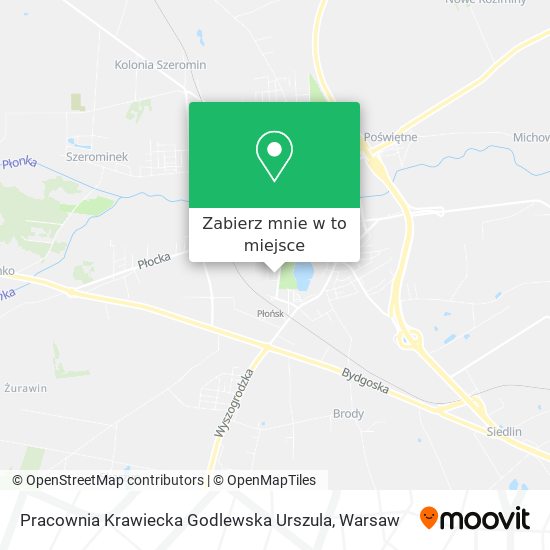 Mapa Pracownia Krawiecka Godlewska Urszula