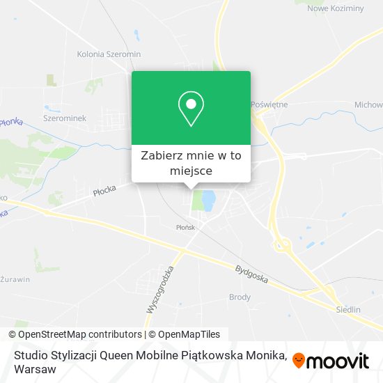 Mapa Studio Stylizacji Queen Mobilne Piątkowska Monika