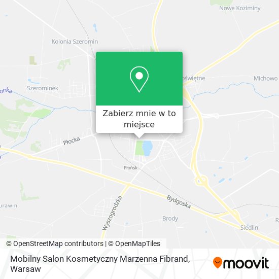 Mapa Mobilny Salon Kosmetyczny Marzenna Fibrand