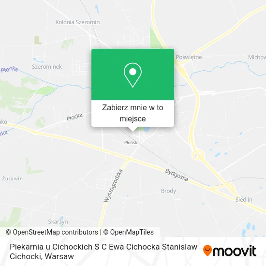 Mapa Piekarnia u Cichockich S C Ewa Cichocka Stanislaw Cichocki