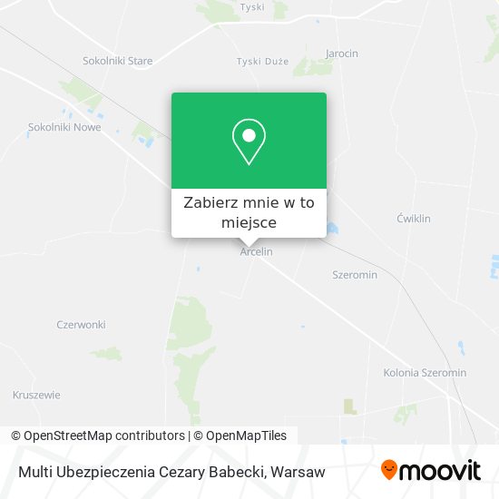 Mapa Multi Ubezpieczenia Cezary Babecki