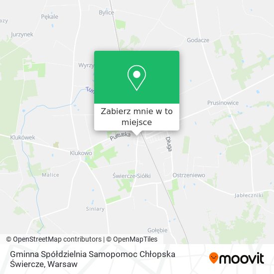 Mapa Gminna Spółdzielnia Samopomoc Chłopska Świercze