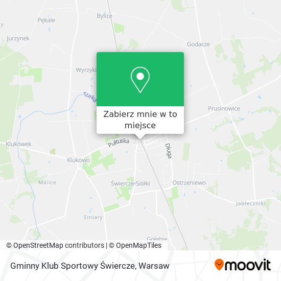 Mapa Gminny Klub Sportowy Świercze