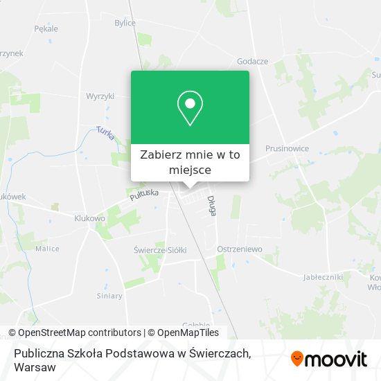 Mapa Publiczna Szkoła Podstawowa w Świerczach