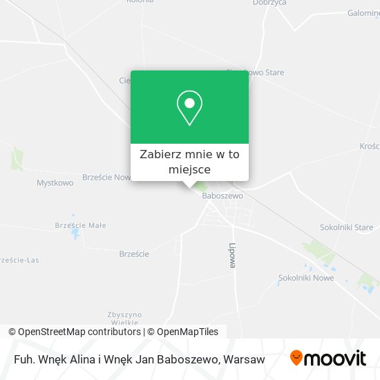 Mapa Fuh. Wnęk Alina i Wnęk Jan Baboszewo