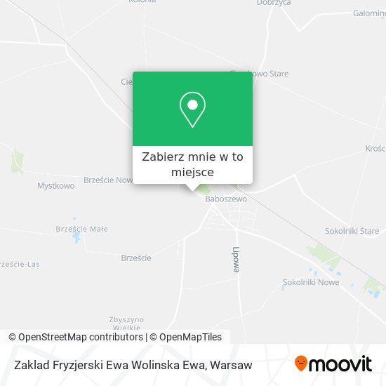 Mapa Zaklad Fryzjerski Ewa Wolinska Ewa