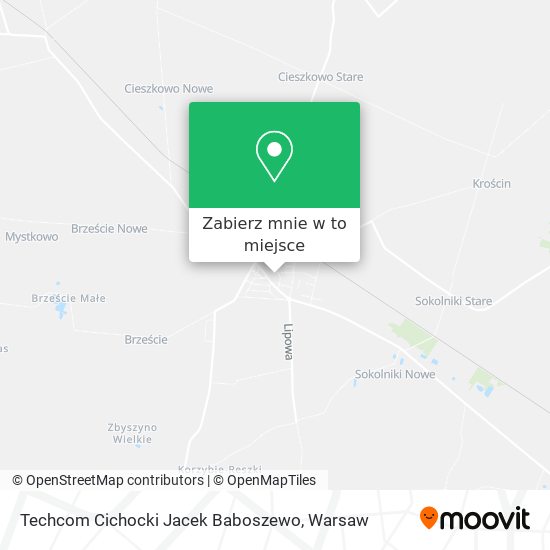 Mapa Techcom Cichocki Jacek Baboszewo