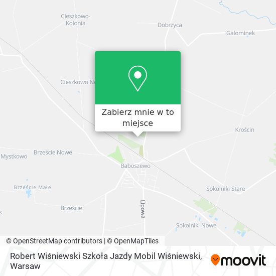 Mapa Robert Wiśniewski Szkoła Jazdy Mobil Wiśniewski