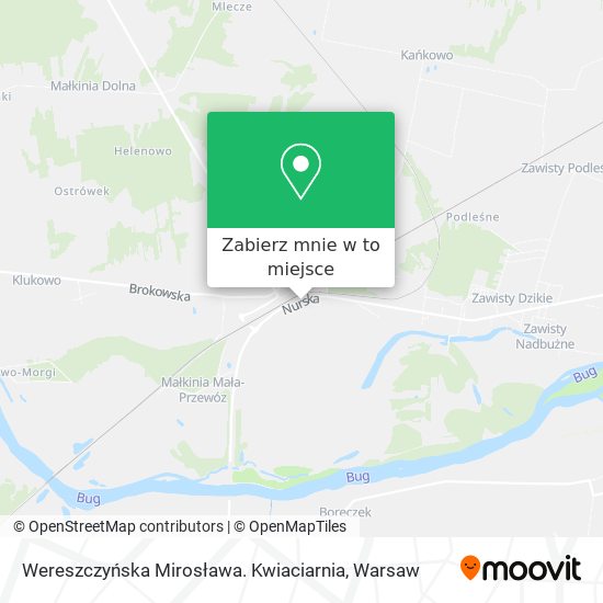 Mapa Wereszczyńska Mirosława. Kwiaciarnia