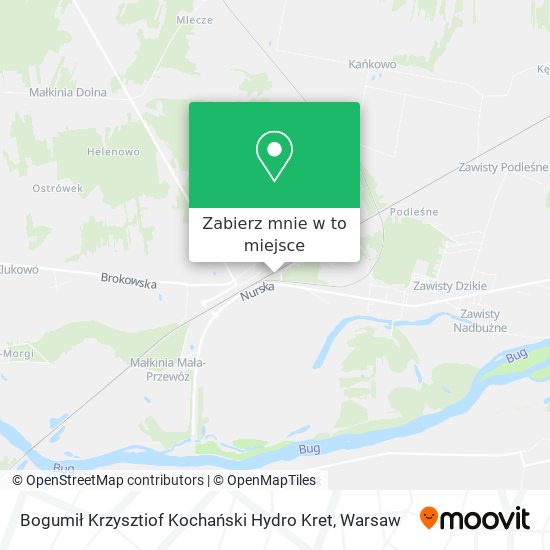 Mapa Bogumił Krzysztiof Kochański Hydro Kret