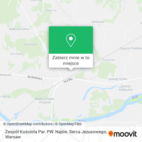 Mapa Zespół Kościoła Par. PW. Najśw. Serca Jezusowego