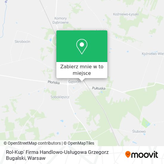 Mapa Rol-Kup' Firma Handlowo-Usługowa Grzegorz Bugalski