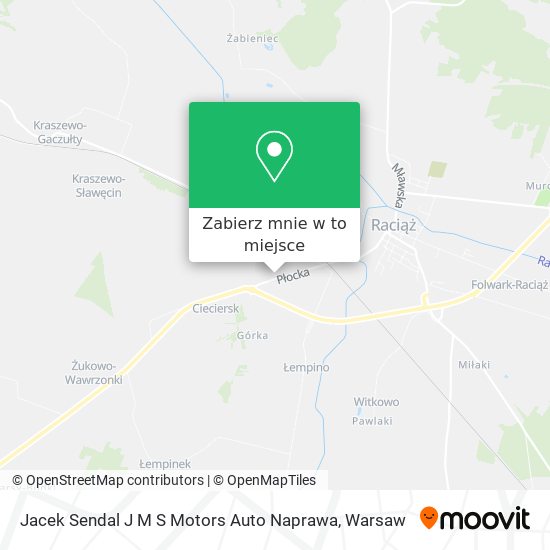 Mapa Jacek Sendal J M S Motors Auto Naprawa