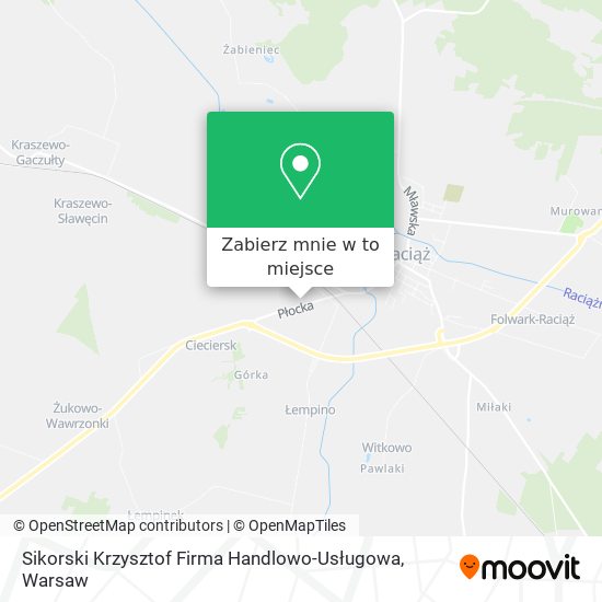 Mapa Sikorski Krzysztof Firma Handlowo-Usługowa