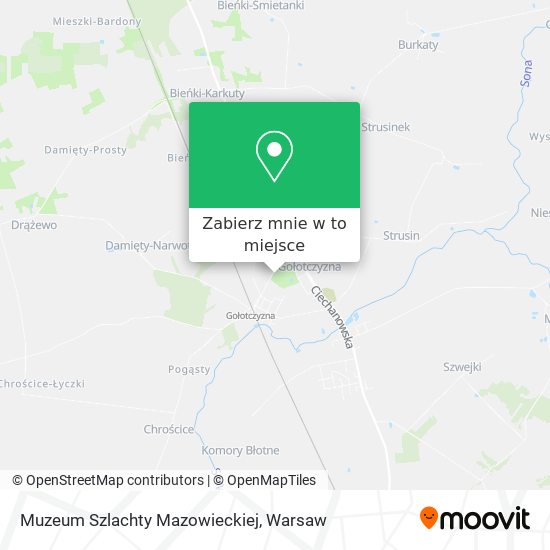 Mapa Muzeum Szlachty Mazowieckiej