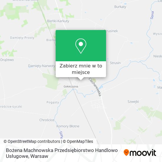 Mapa Bożena Machnowska Przedsiębiorstwo Handlowo Usługowe