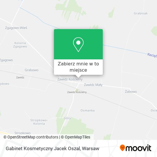 Mapa Gabinet Kosmetyczny Jacek Oszal