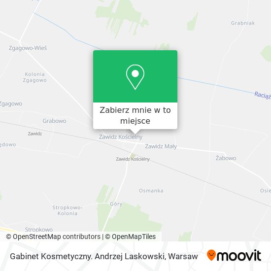 Mapa Gabinet Kosmetyczny. Andrzej Laskowski