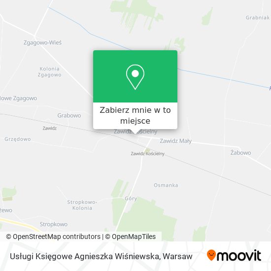 Mapa Usługi Księgowe Agnieszka Wiśniewska