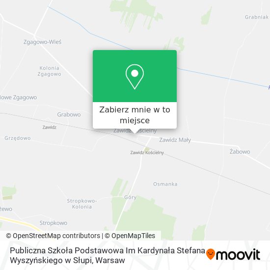 Mapa Publiczna Szkoła Podstawowa Im Kardynała Stefana Wyszyńskiego w Słupi