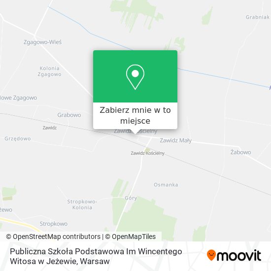 Mapa Publiczna Szkoła Podstawowa Im Wincentego Witosa w Jeżewie