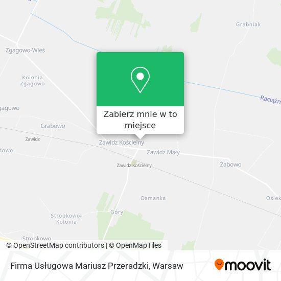 Mapa Firma Usługowa Mariusz Przeradzki