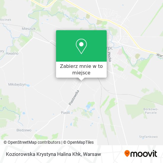 Mapa Koziorowska Krystyna Halina Khk