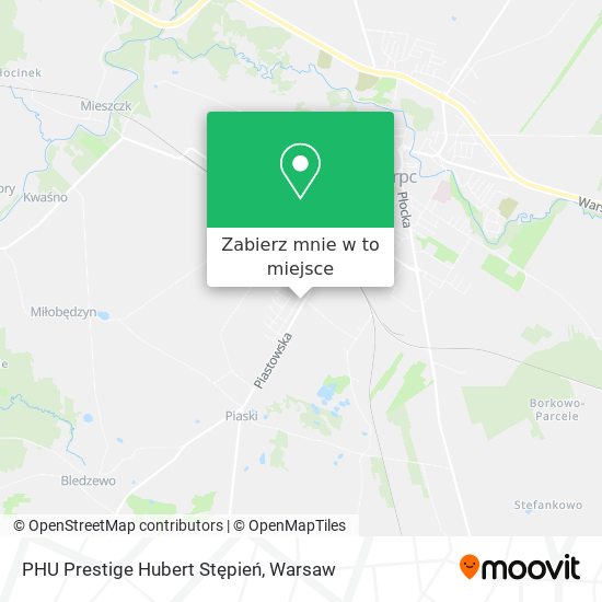 Mapa PHU Prestige Hubert Stępień