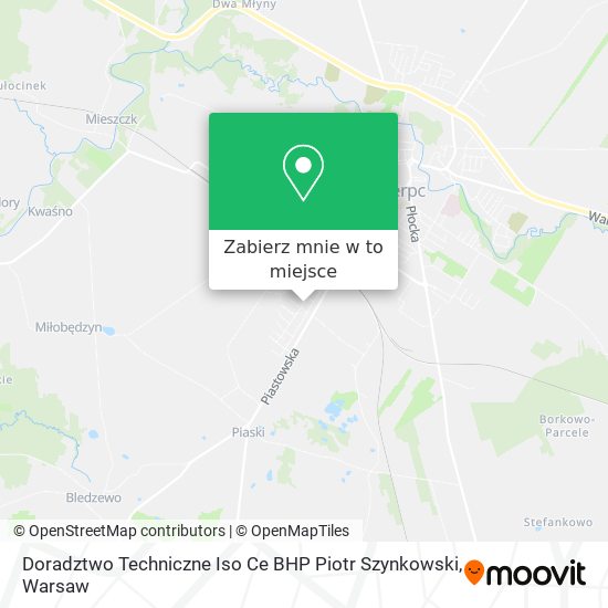 Mapa Doradztwo Techniczne Iso Ce BHP Piotr Szynkowski