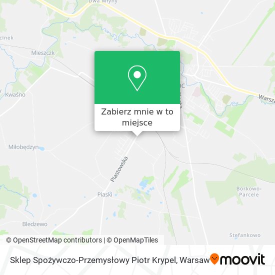 Mapa Sklep Spożywczo-Przemysłowy Piotr Krypel