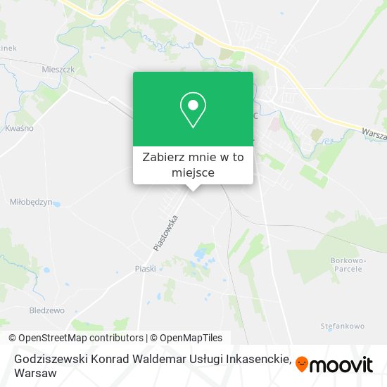 Mapa Godziszewski Konrad Waldemar Usługi Inkasenckie