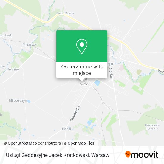 Mapa Usługi Geodezyjne Jacek Kratkowski