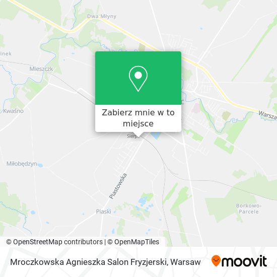 Mapa Mroczkowska Agnieszka Salon Fryzjerski