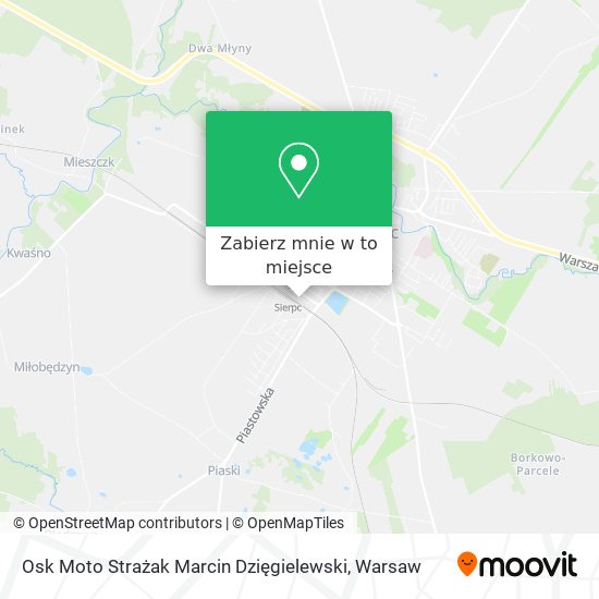 Mapa Osk Moto Strażak Marcin Dzięgielewski