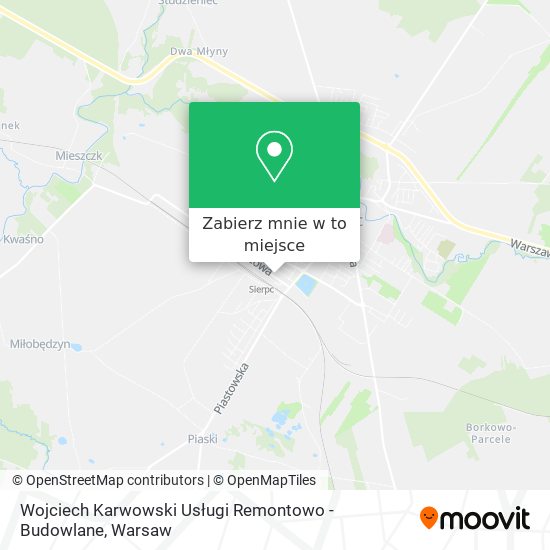 Mapa Wojciech Karwowski Usługi Remontowo - Budowlane