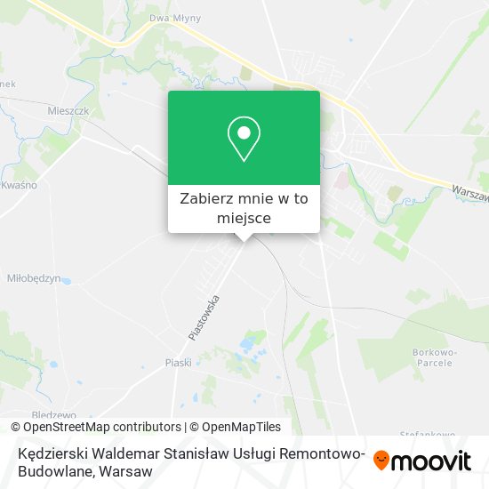 Mapa Kędzierski Waldemar Stanisław Usługi Remontowo-Budowlane