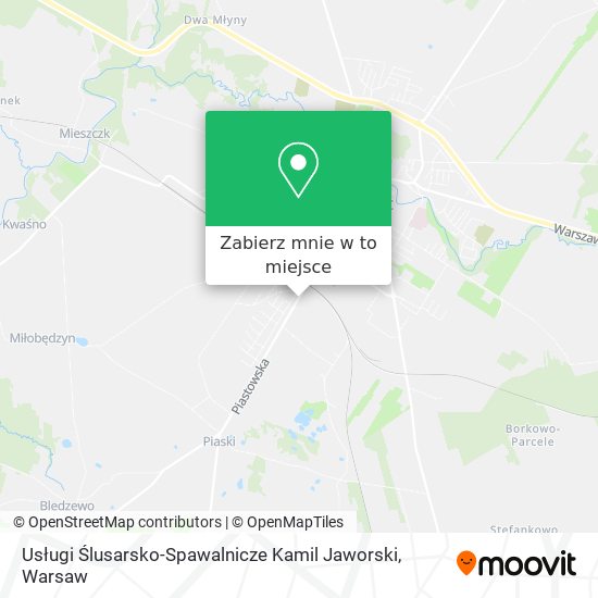 Mapa Usługi Ślusarsko-Spawalnicze Kamil Jaworski