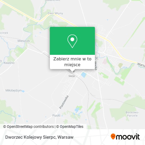 Mapa Dworzec Kolejowy Sierpc