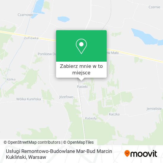 Mapa Usługi Remontowo-Budowlane Mar-Bud Marcin Kukliński