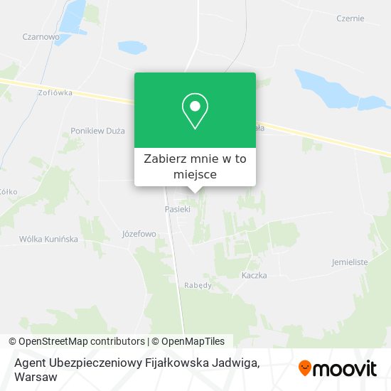 Mapa Agent Ubezpieczeniowy Fijałkowska Jadwiga