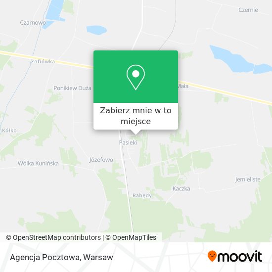 Mapa Agencja Pocztowa