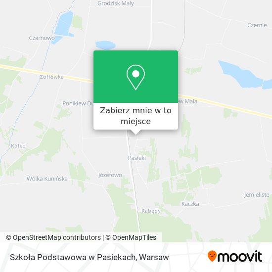 Mapa Szkoła Podstawowa w Pasiekach