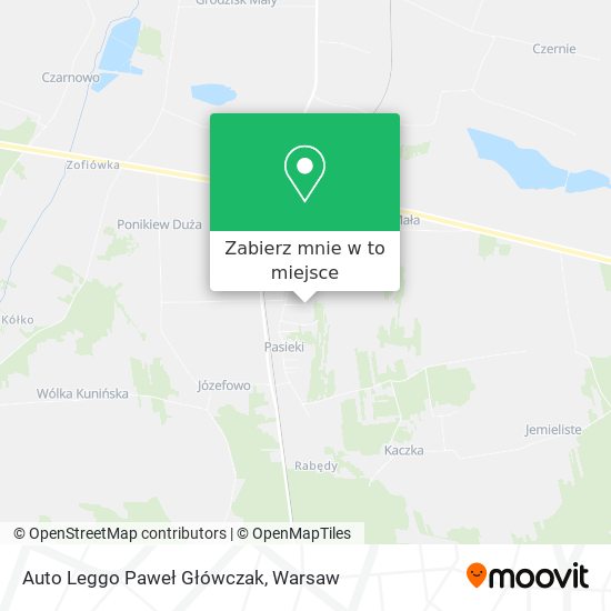 Mapa Auto Leggo Paweł Główczak