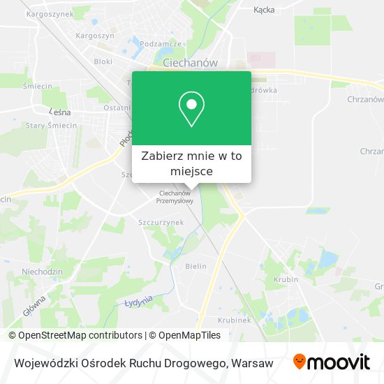 Mapa Wojewódzki Ośrodek Ruchu Drogowego