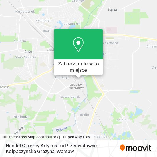 Mapa Handel Okrężny Artykułami Przemysłowymi Kołpaczyńska Grażyna